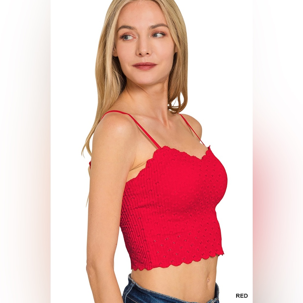 Zenana SEAMLESS LACE BRALETTE WITH BRA PADS - Picture 2 of 3